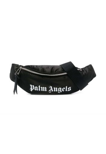 Palm Angels Logo Print Belt Bag Black/White
