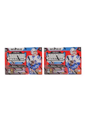 2023 Panini Prizm Football Hobby Mega Box (Purple Pulsar Prizms) 2x Lot