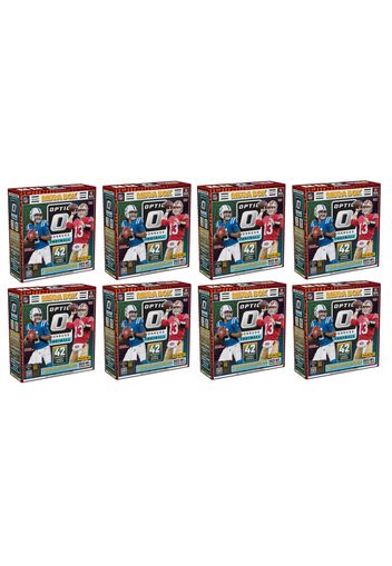 2023 Panini Donruss Optic Football Mega Box (Blue Hyper Parallels) 8x Lot