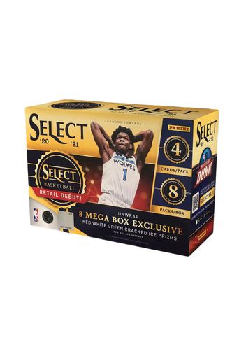 2020-21 Panini Select Basketball Mega Box (Red/White/Green Cracked Ice Prizms)