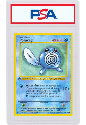 Poliwag 1999 Pokemon TCG Base Set 1st Edition #59/102