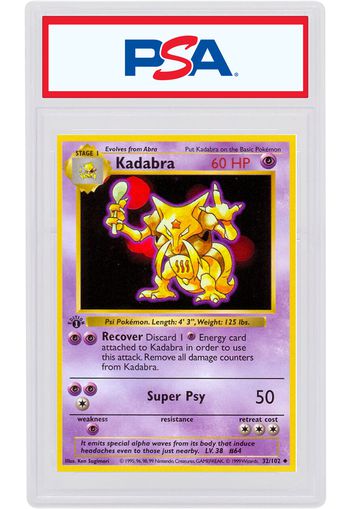 Kadabra 1999 Pokemon TCG Base Set 1st Edition #32/102