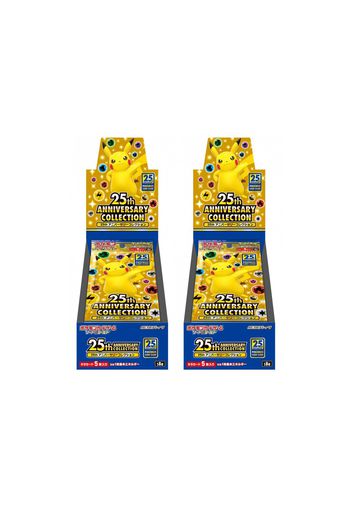Pokémon TCG Sword & Shield 25th Anniversary Collection Booster Box (Promo Packs Not Included) (Japanese) 2x Lot