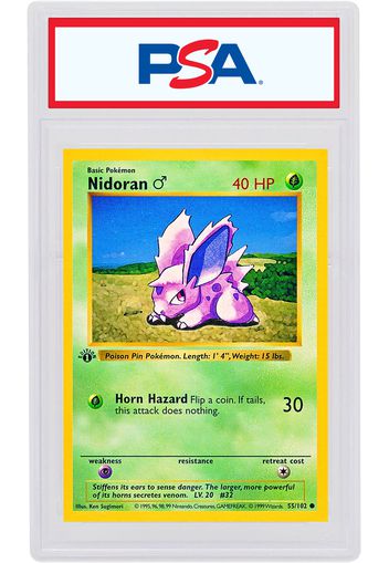 Nidoran 1999 Pokemon TCG Base Set 1st Edition #55/102