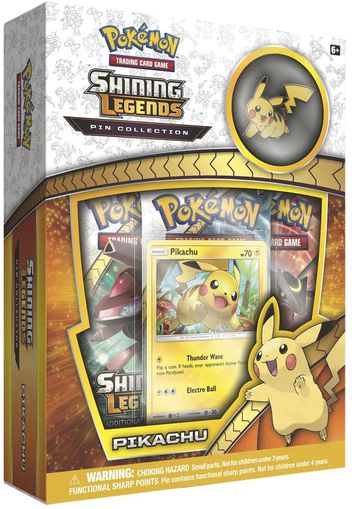 2017 Pokemon TCG Shining Legends Pin Collection Pikachu