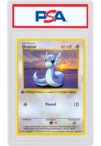 Dratini 1999 Pokemon TCG Base Set 1st Edition #26/102