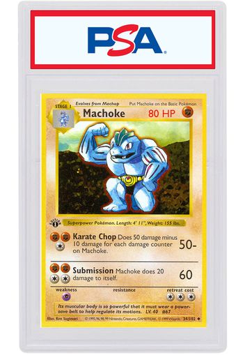 Machoke 1999 Pokemon TCG Base Set 1st Edition #34/102 (PSA or BGS Graded)