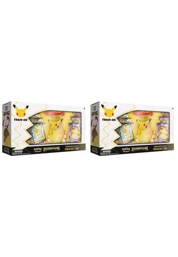 Pokémon TCG 25th Anniversary Celebrations Premium Pikachu VMAX Figure Collection Box 2x Lot