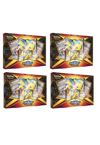 Pokémon TCG Shining Fates Pikachu V Collection Box 4x Lot