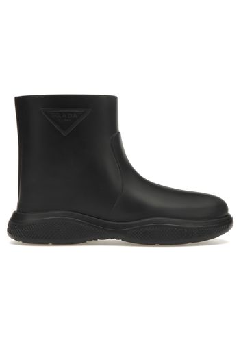 Prada Pull-On Rain Booties Black Rubber