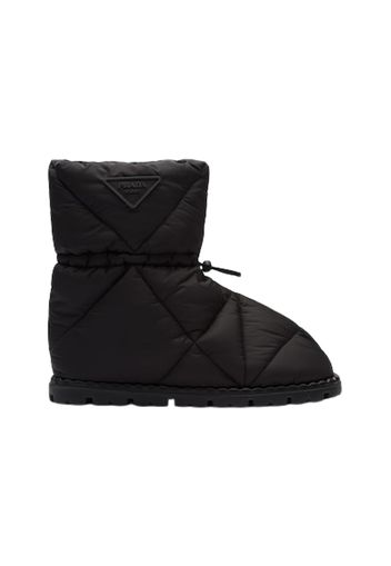 Prada Quilted Booties Black Nylon