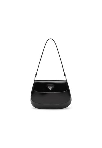 Prada Cleo Shoulder Bag With Flap Black