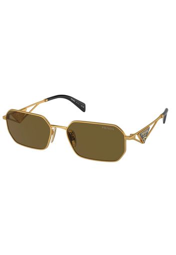 Prada Geometric Sunglasses Gold/Brown (SPRA51)