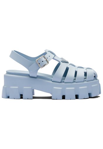 Prada Monolith Foam Rubber 55mm Sandals Light Blue