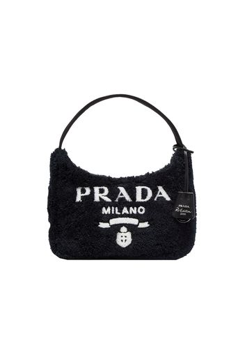 Prada Re-Edition 2000 Terry Shoulder Bag Mini Black