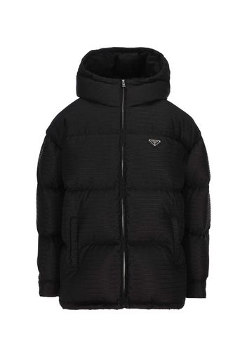 Prada Zip-Up Padded Jacket Black