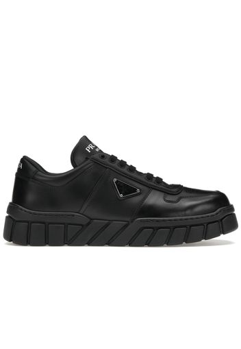 Prada Voluminous Sneakers Leather Black Black