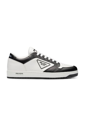 Prada District Leather White Black White