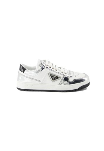 Prada Downtown Low Top White Metallic Silver (Women's)