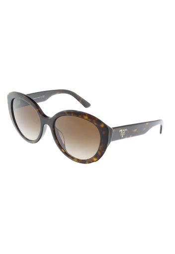 Prada Irregular Sunglasses Dark Havana (0PR 01YSF)