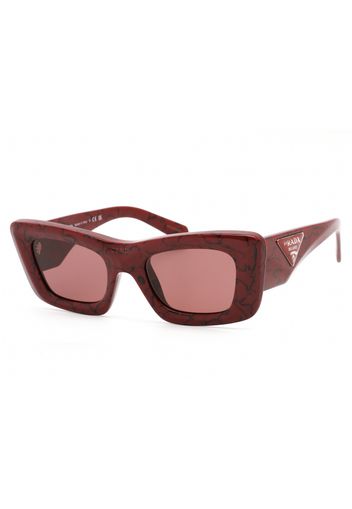 Prada Cat Eye Sunglasses Red Marble (PR13ZSF-15D08S-50)