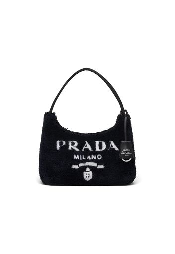 Prada Re-Edition 2000 Terry Mini Bag Black/White