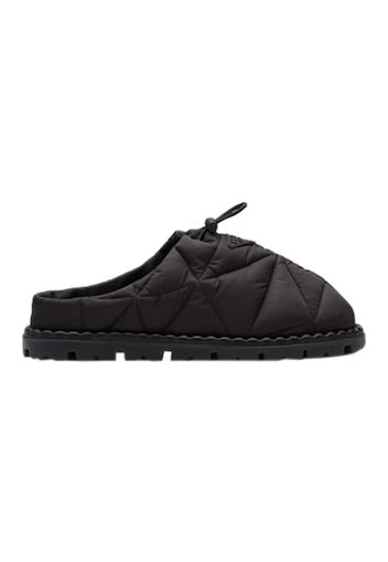 Prada Quilted Slides Black Nylon