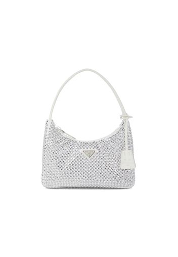 Prada Re-Edition 2000 Crystal Mini Bag White