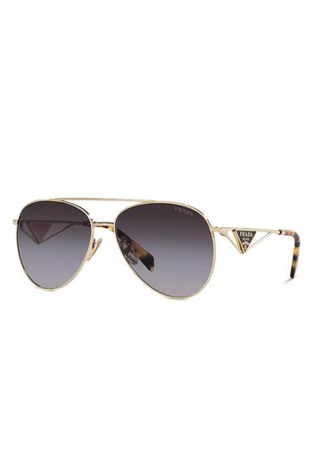 Prada Aviator Sunglasses Gold/Gray Gradient (SPR73Z ZVN-5D1)