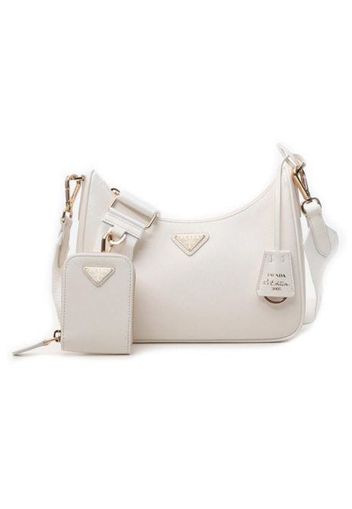 Prada Re-Edition 2005 Saffiano Leather Shoulder Bag White