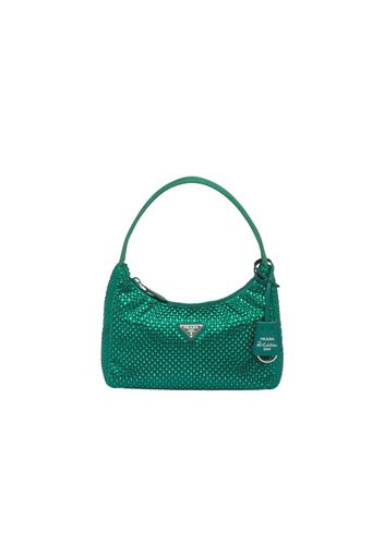 Prada Satin Mini Bag with Crystals Mango