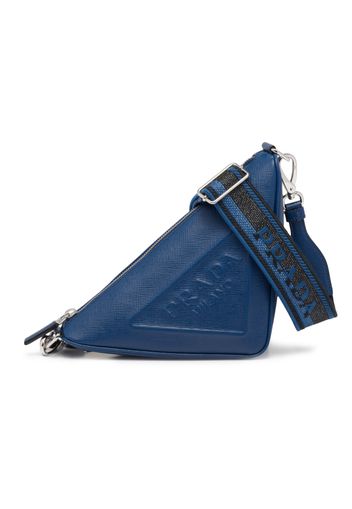 Prada Saffiano Triangle Bag Bluette