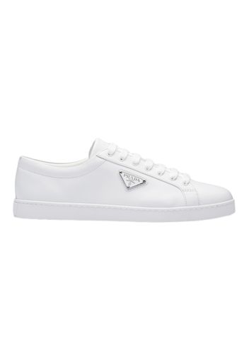 Prada Brushed Sneakers Leather White White