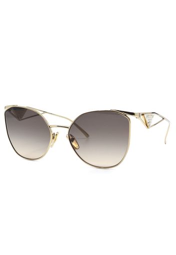 Prada Cateye Sunglasses Gold (PR50ZS-ZVN3D0-59)