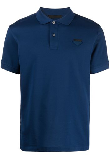 Prada Pique Polo Shirt Navy Blue