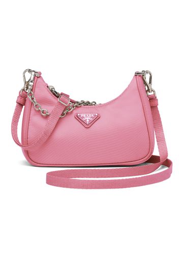 Prada Re-Edition Shoulder Bag Mini Nylon Begonia Pink