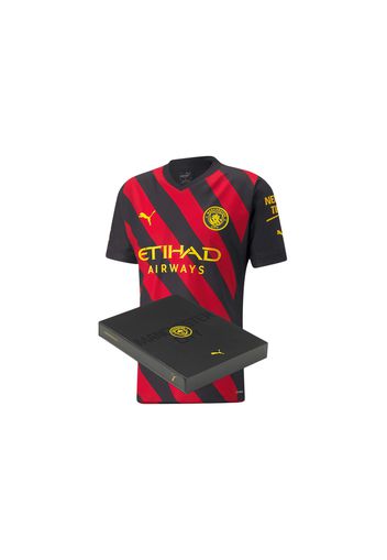 Puma Manchester City Authentic Away 2022/23 In Gift Box Jersey Black/Red