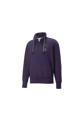 Puma x Ami Half Zip Sweatshirt Deep Plum