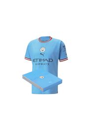 Puma Manchester City Authentic Home 2022/23 In Gift Box Jersey Blue