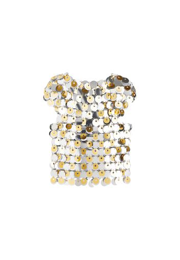 Rabanne H&M Sequin-Disc Top Silver/Gold