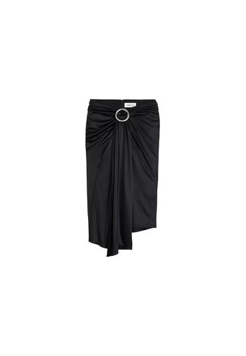 Rabanne H&M Jersey Skirt with Buckle Detail Black