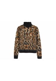 Rabanne H&M Mohair-Blend Jacquard-Knit Sweater (Mens) Leopard