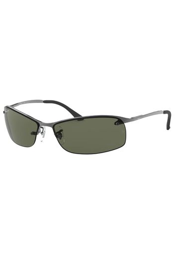 Ray-Ban RB3183 Sunglasses Polished Gunmetal/Green (RB3183)