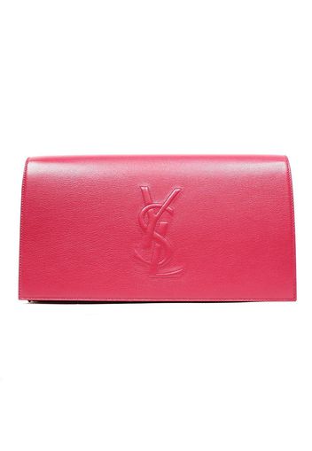 Saint Laurent Belle de Jour Clutch Large Hot Pink