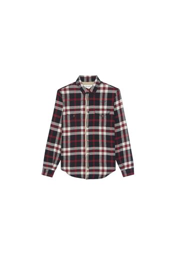 Saint Laurent Checked Vintage Sherling Shirt Red/Black/White