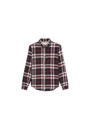 Saint Laurent Checked Vintage Sherling Shirt Red/Black/White