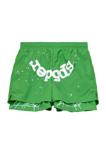 Sp5der OG Web Double Layer Short Green