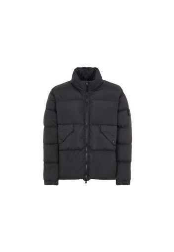 Stone Island Garment Dyed 40623 Crinkle Reps Recycled Nylon Jacket Black