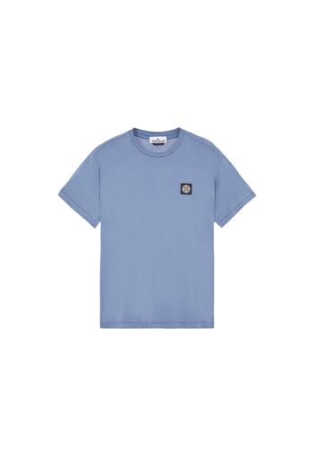 Stone Island 24113 60/2 Cotton Jersey Garment Dyed T-Shirt Avio Blue