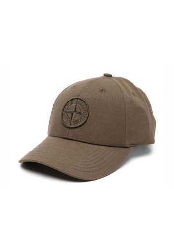 Stone Island Logo Print Cap Military Green